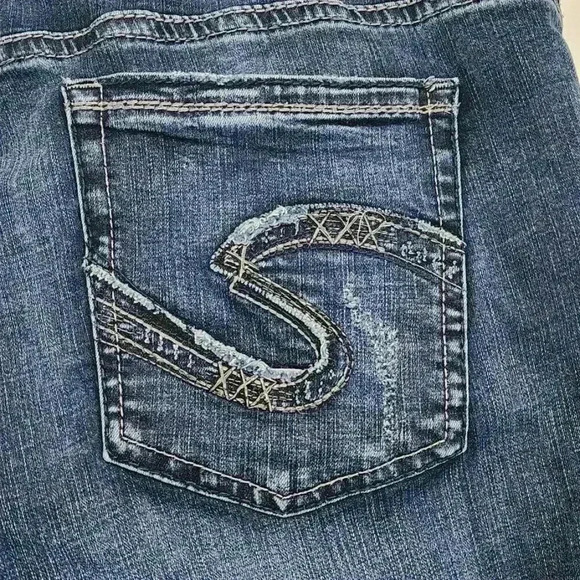 Silver Jeans Sam Mid-Rise Western Stretch Denim Woman's Plus Sz 24xL29‎ - Picture 3 of 11